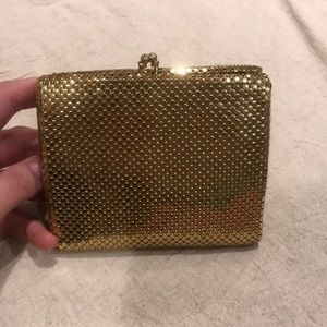 Vintage Gold Metal Mesh Wallet